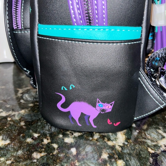 Disneyland Madame Leota Glow In The Dark Loungefly Backpack - Picture 4 of 8